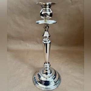 Vintage International Silver Company Silver Plated 11” High Candlestick.